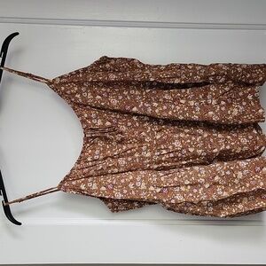 Old Navy Fall Floral Tank Top With Adjustable Straps